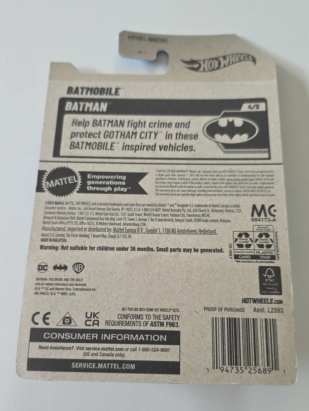 Batman Hot Wheels Batman Bundle - Racer Verse And Batmobiles